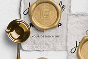 Wax Seal Card Mockup, a Product Mockup by Custom Scene (Thumbnail 9 of 11)