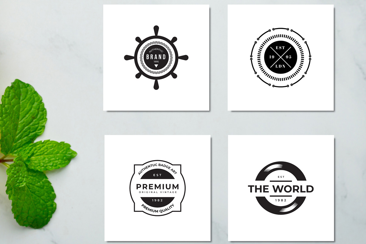 Vintage Badge Design Template, a Stationery Template by MightyDesign (Photo 2 of 6)