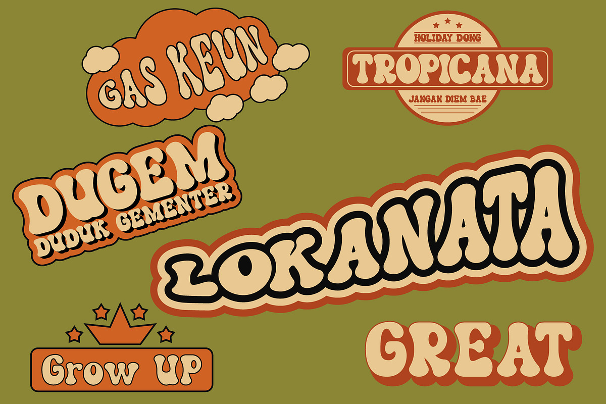 Megantropose, a Sans Serif Font by Nian Keun Studio (Photo 5 of 10)