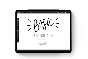 Procreate Basic Sketch Pen Brush