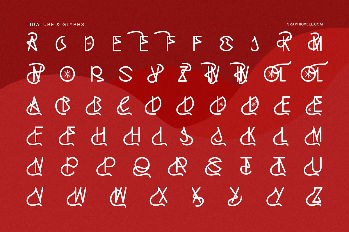 Winter Holiday Display Font, a Sans Serif Font by Graphicxell (Photo 10 of 12)