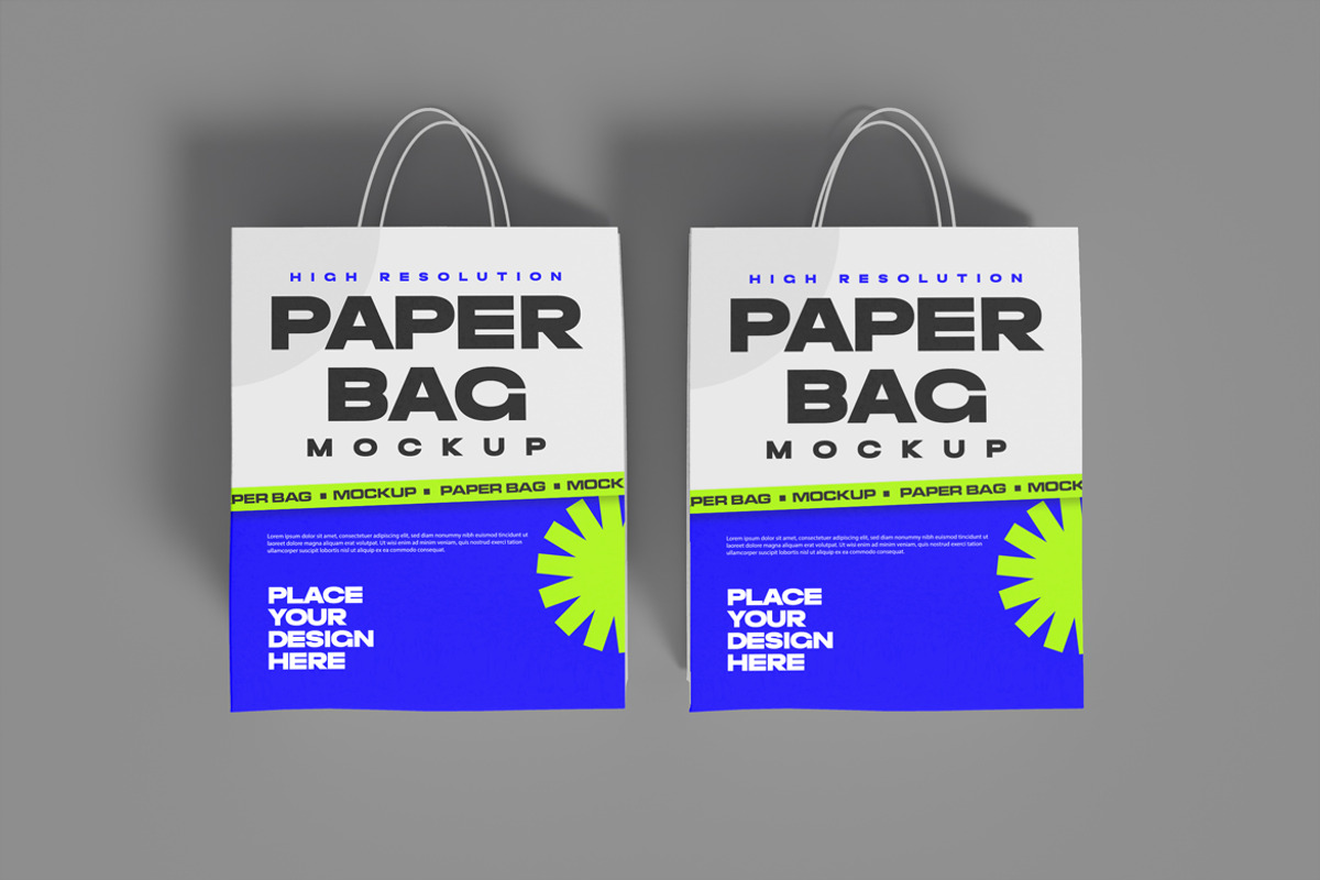 Paper Bag Mockup, a Product Mockup by Mockupnine (Photo 7 of 7)