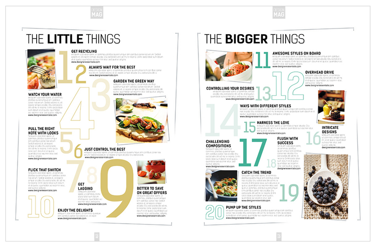 Magazine Template InDesign 08, a Magazine Template by Love Graphic Design (Photo 15 of 29)