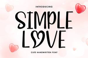 Simple Love, a Handwritten Font by Rotterlab Studio