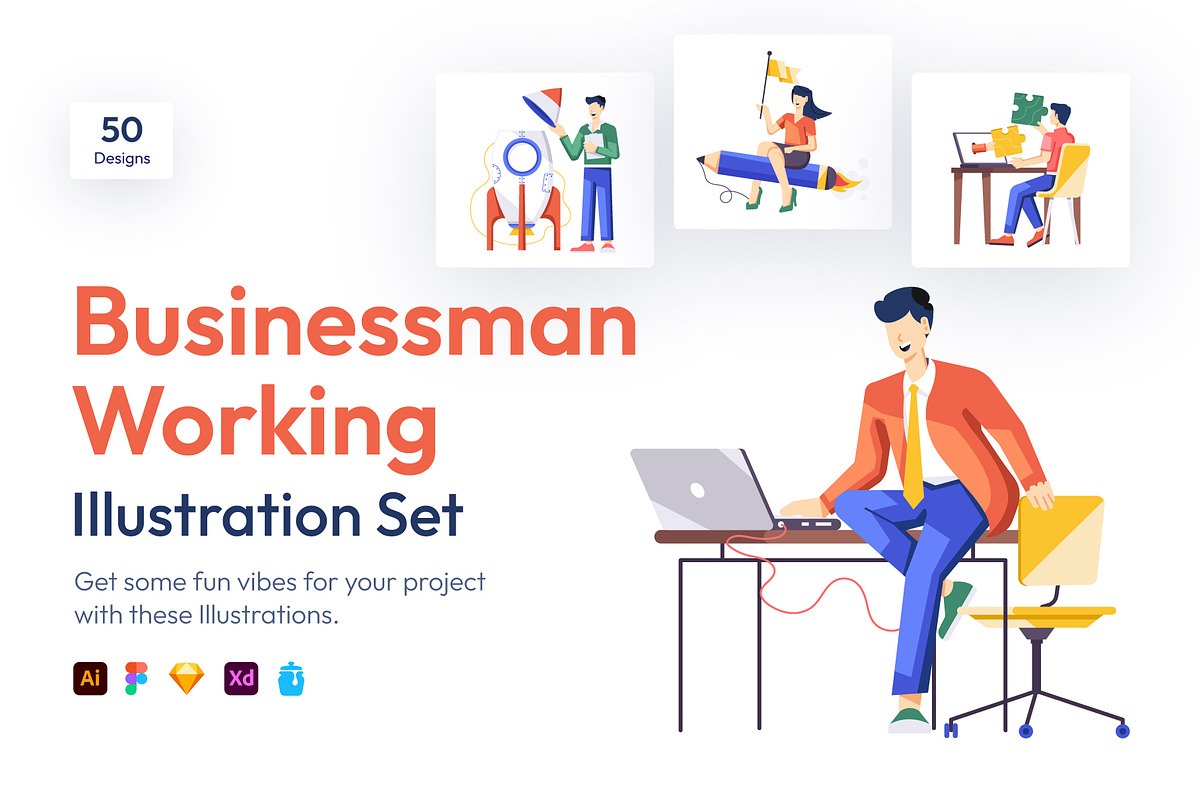 Business and Work illustration Set, a Work Illustration by Vectors Market (Photo 1 of 8)