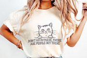 Funny Cat PNG, Black Cat Humor Tee,, an Illustration by SharpMarketplace (Thumbnail 3 of 9)