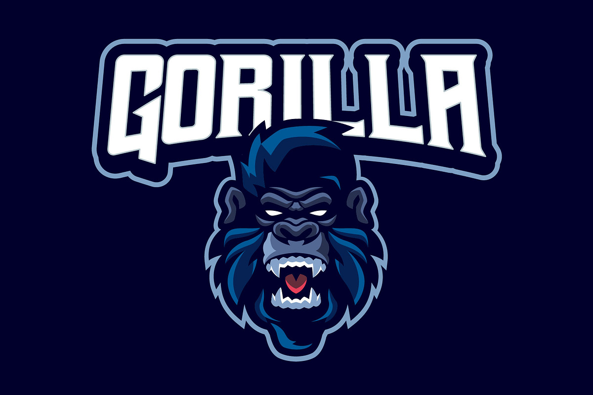 Gorilla Esports Logo Templates, a Branding & Logo Template by kidzdsgn (Photo 2 of 4)