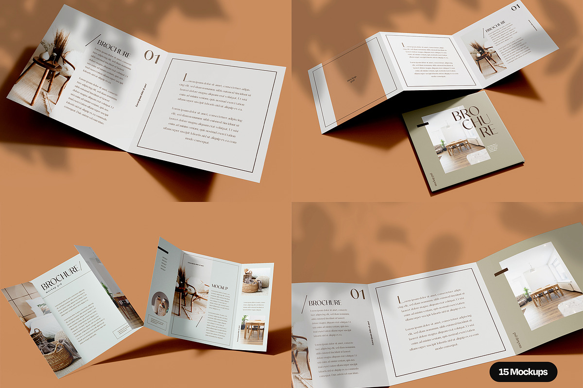 Trifold Brochure Mockup Bundle, a Books & Magazine Mockup by Mego-studio (Photo 2 of 11)