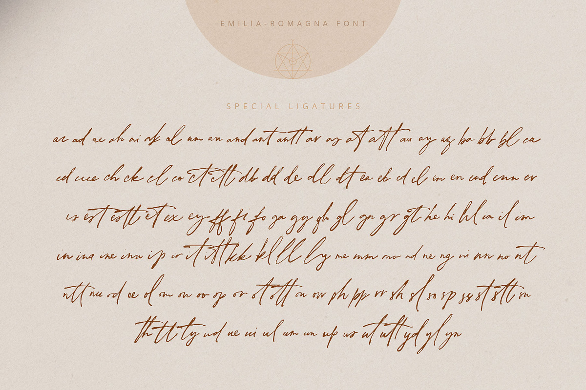 Emilia-Romagna Script Font, a Script Font by Creativeqube Design (Photo 13 of 13)