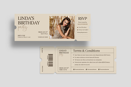 Event Ticket Template, an Invitation Template by BrandPacks