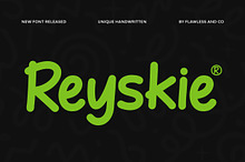 Reyskie - Unique Handwritten Font