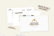 Nostalgic Branding Kit Canva, a Branding & Logo Template by Hell Yeah Designs (Thumbnail 9 of 19)
