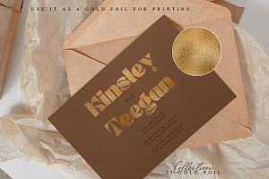 Gold Foil Glitter Paper Vol.2