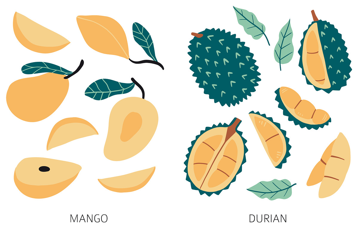 TROPICAL PARADISE patterns and friut, a Pattern Graphic by Lena Nikolaeva (Photo 11 of 16)