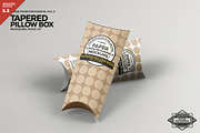 Tapered Pillow Box Packaging Mockup, a Packaging Mockup by INCDesign (Thumbnail 1 of 6)