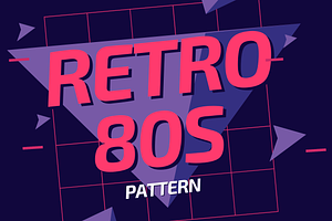 567 Retro 80s Pattern Designs Packs, a Pattern Graphic by Dreamanart