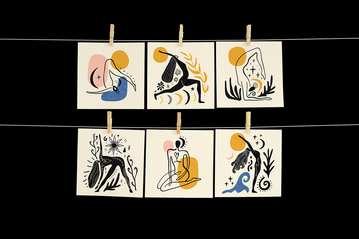 Yoga Bundle, a Healthcare Illustration by Annie Konst (Photo 4 of 18)