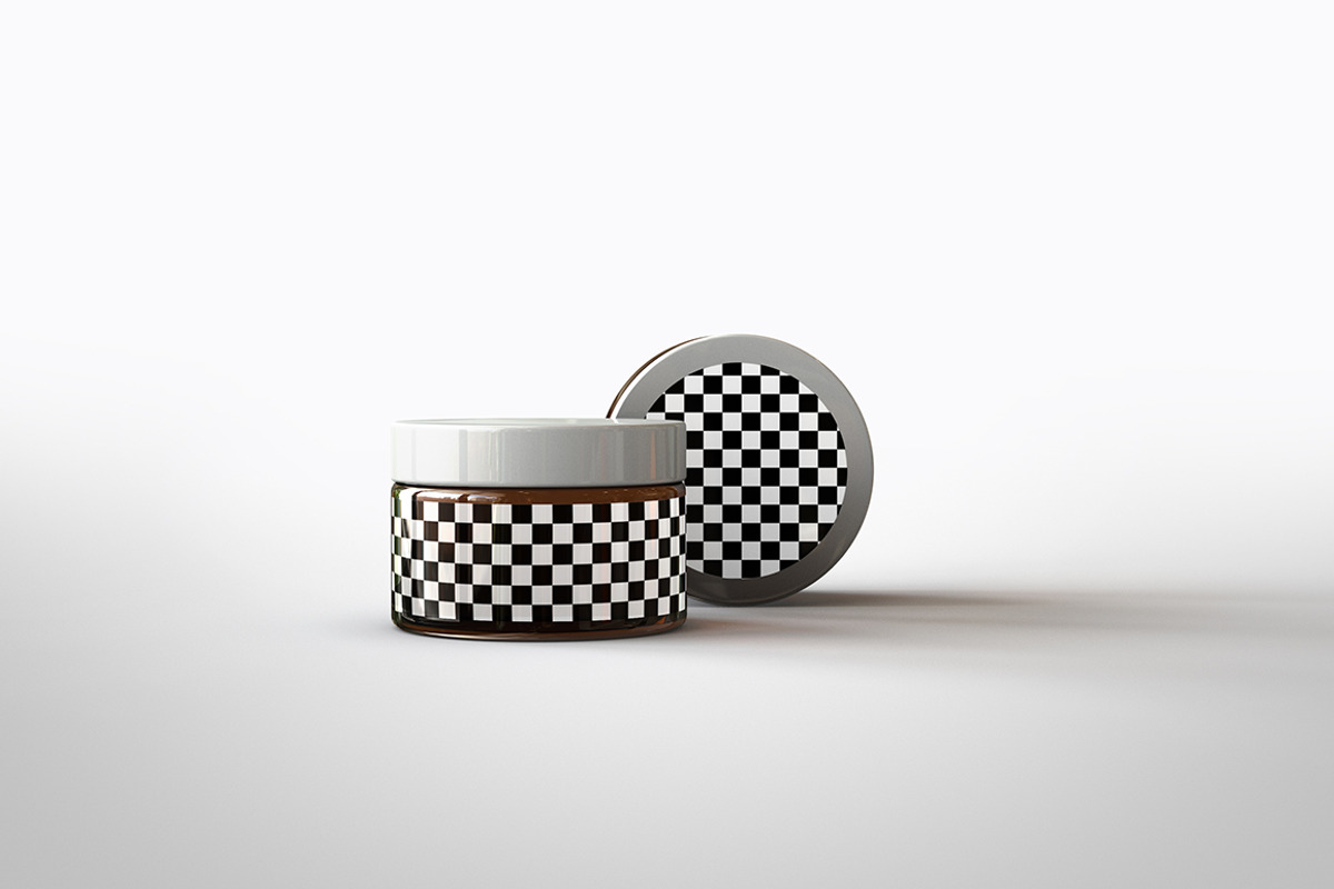 Amber Cosmetics Pot Mock-Up, a Household Mockup by TSOBG (Photo 5 of 15)