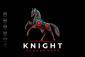 Modern Mecha Robotic Knight Horse