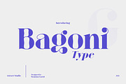 Bagoni Type, a Serif Font by Attract Studio (Thumbnail 1 of 19)