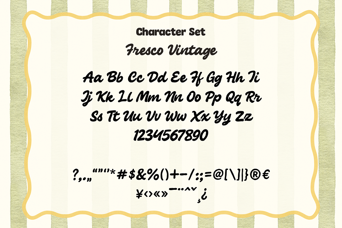Fresco Vintage – Authentic Retro Duo, a Script Font by Creacy Studio (Photo 10 of 10)