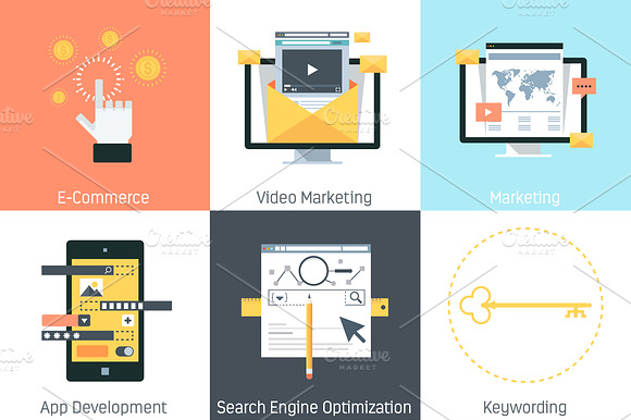 Digital Marketing Icon Set