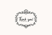 Hand Drawn Vintage Floral Frames, an Object Graphic by DreamoraArt (Thumbnail 9 of 9)