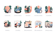 100 IT business vector illustrations, a Templates & Theme by Visual Generation (Thumbnail 9 of 13)
