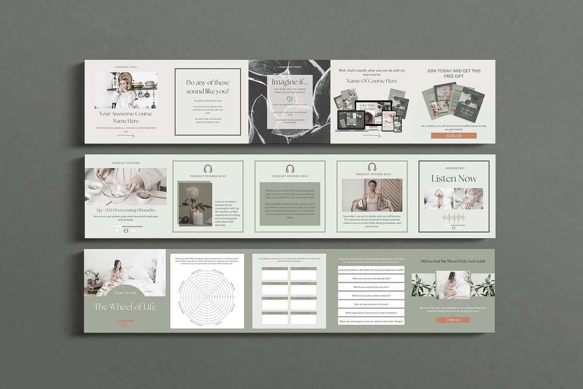 Health Coach Instagram Templates, a Templates & Theme by Miri Campbell (Photo 15 of 18)