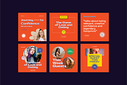 Retro Podcast Instagram Templates, a Social Media Template by Nurrehmet Studio (Thumbnail 8 of 12)