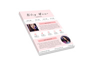 Rose Blogger Marketing Template Pack, a Stationery Template by Minty Fox Designs  (Thumbnail 4 of 6)