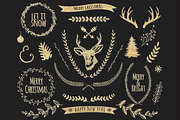 30pcs - Golden Christmas Clip Art, a Texture Illustration by DigitalCloud (Thumbnail 1 of 3)