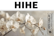 Hihe Co. White Floral Art, a Texture Illustration by milatovar (Thumbnail 1 of 20)