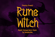 Rune Witch | Fantasy Hand Drawn, a Handwritten Font by Denustudios (Thumbnail 1 of 12)