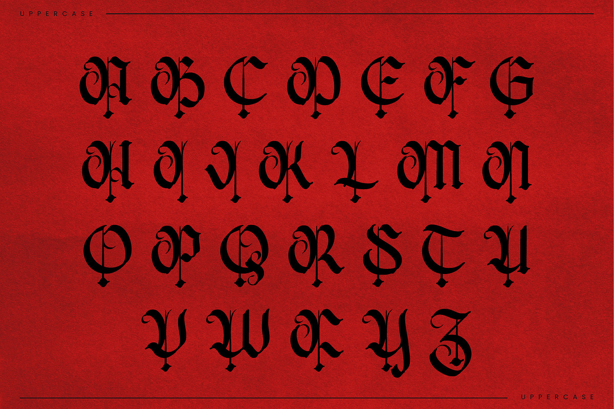 Lyveros – Blackletter Font, a Blackletter Font by Randi Irvan | Rvandtype (Photo 10 of 11)