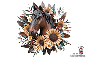 Horse Clipart PNG Bundle, a Graphic by Clipart Bloom (Thumbnail 8 of 12)