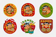 Ramen Restaurant Logo Template, a Branding & Logo Template by MEDZ (Thumbnail 1 of 2)