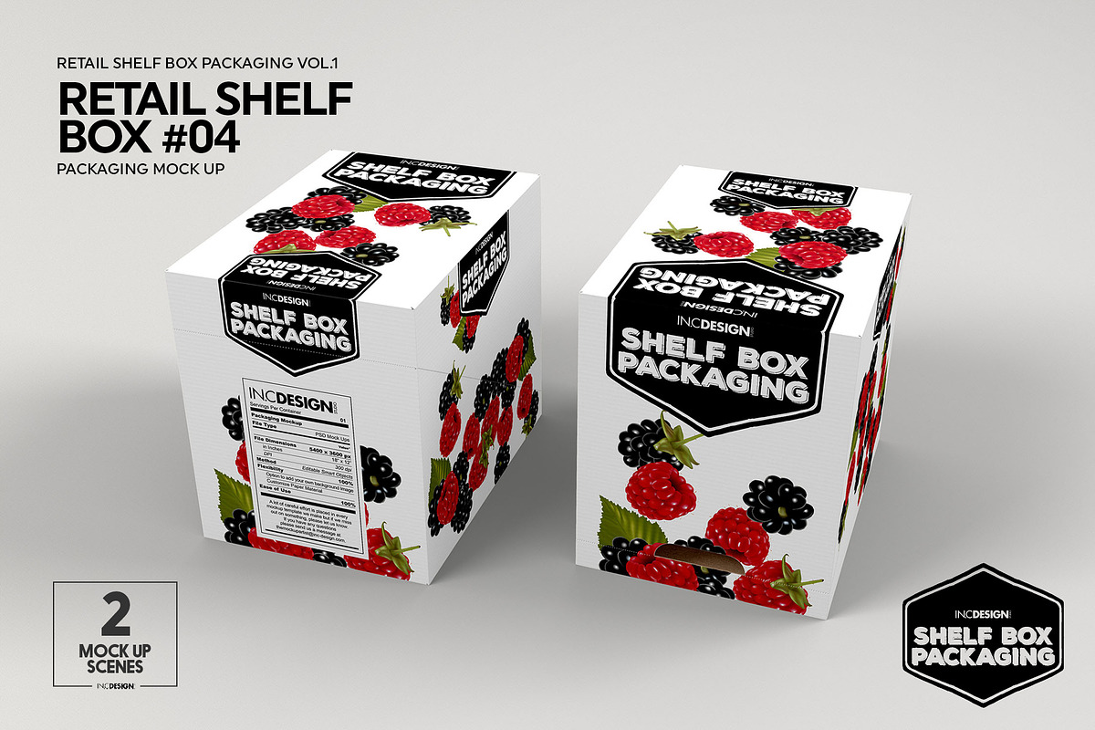 Retail Shelf Box 04 Packaging Mockup, a Packaging Mockup by INCDesign (Photo 2 of 7)