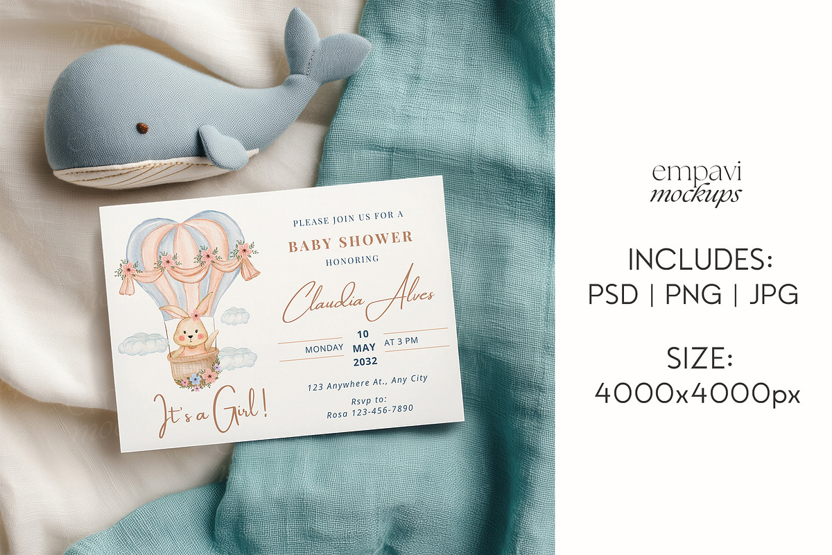 7x5 Landscape Greeting Card Mockup, a Mockup by EmpaviMockups (Photo 7 of 7)