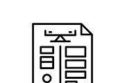 32 Accounting Bookkeeping Icon Set, an Outline Icon by adenpinkstore (Thumbnail 7 of 15)