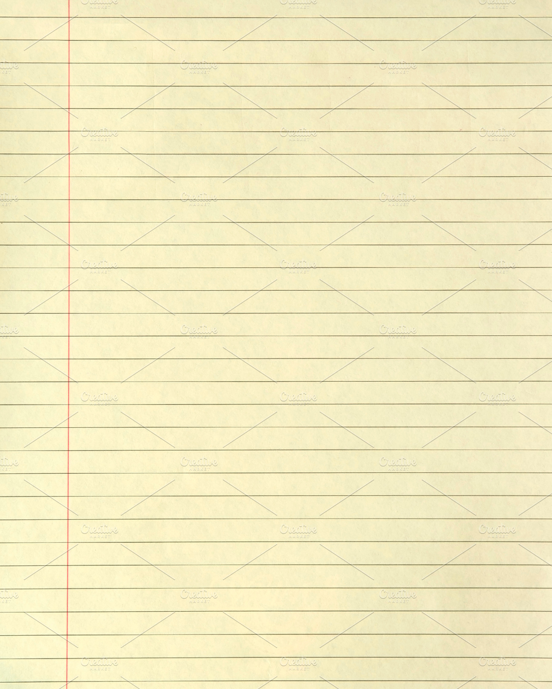 Lined Yellow Paper Background Ruled, a Background Photo by THP Creative