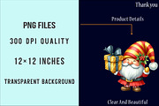 Christmas Gnome Clipart Bundle, an Illustration by SinaCreation (Thumbnail 6 of 7)