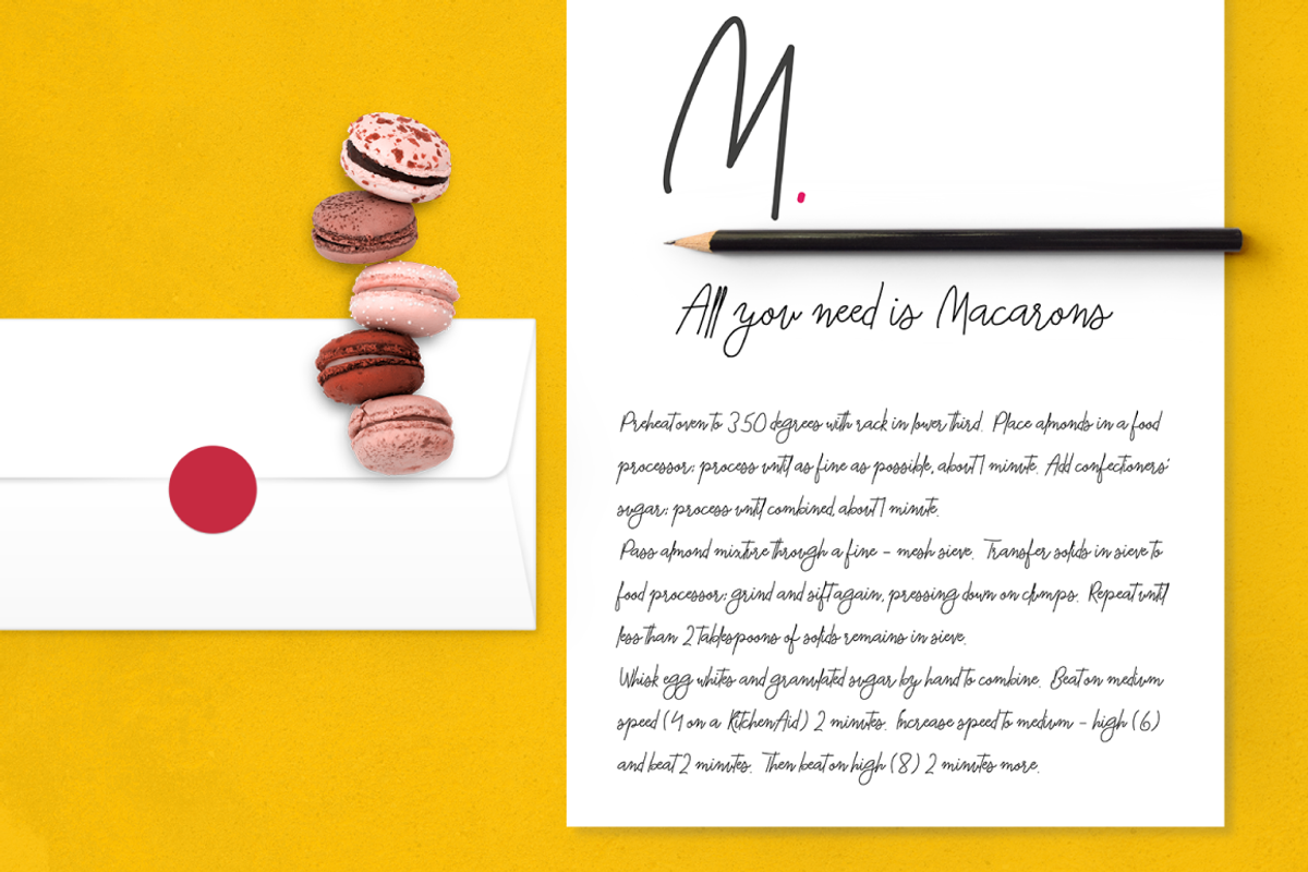 Macarons Font and Extras preview 4