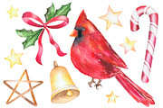Watercolor Christmas set, Holiday, a Decorative Illustration by Vivitta (Thumbnail 3 of 8)