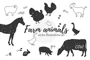 Farm animals collection., an Animal Illustration by itiir (Thumbnail 1 of 4)