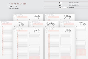 7 Days Weekly Planner