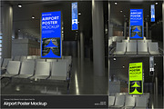Airport Poster Mockup, an Advertising Mockup by Permadi Creative (Thumbnail 1 of 5)