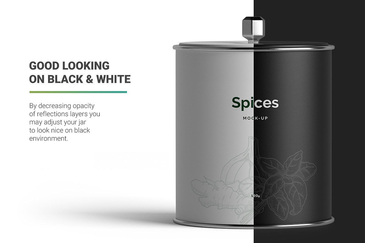 Spices Jar Mockup, a Packaging Mockup by AY Mock-Ups (Photo 10 of 12)