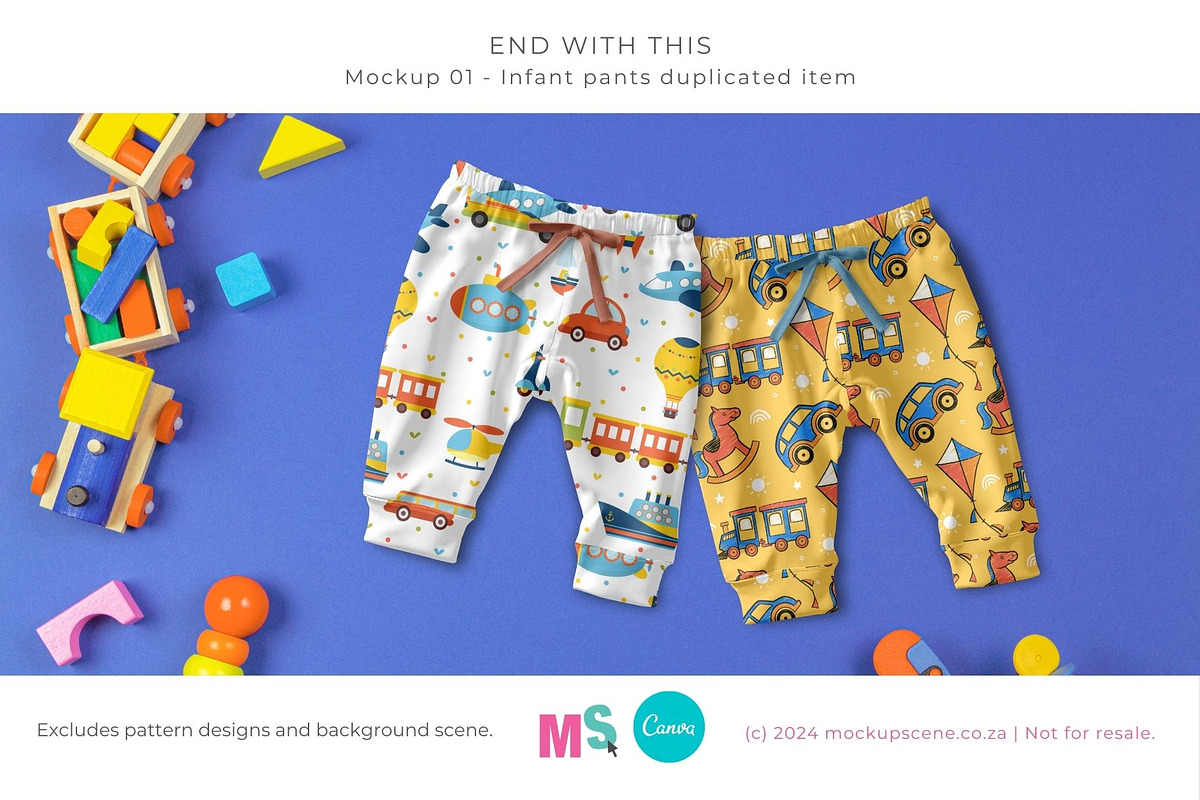 Infant Pants Top Canva Smart Mockup, an Apparel Mockup by Mockup Scene (Photo 7 of 13)
