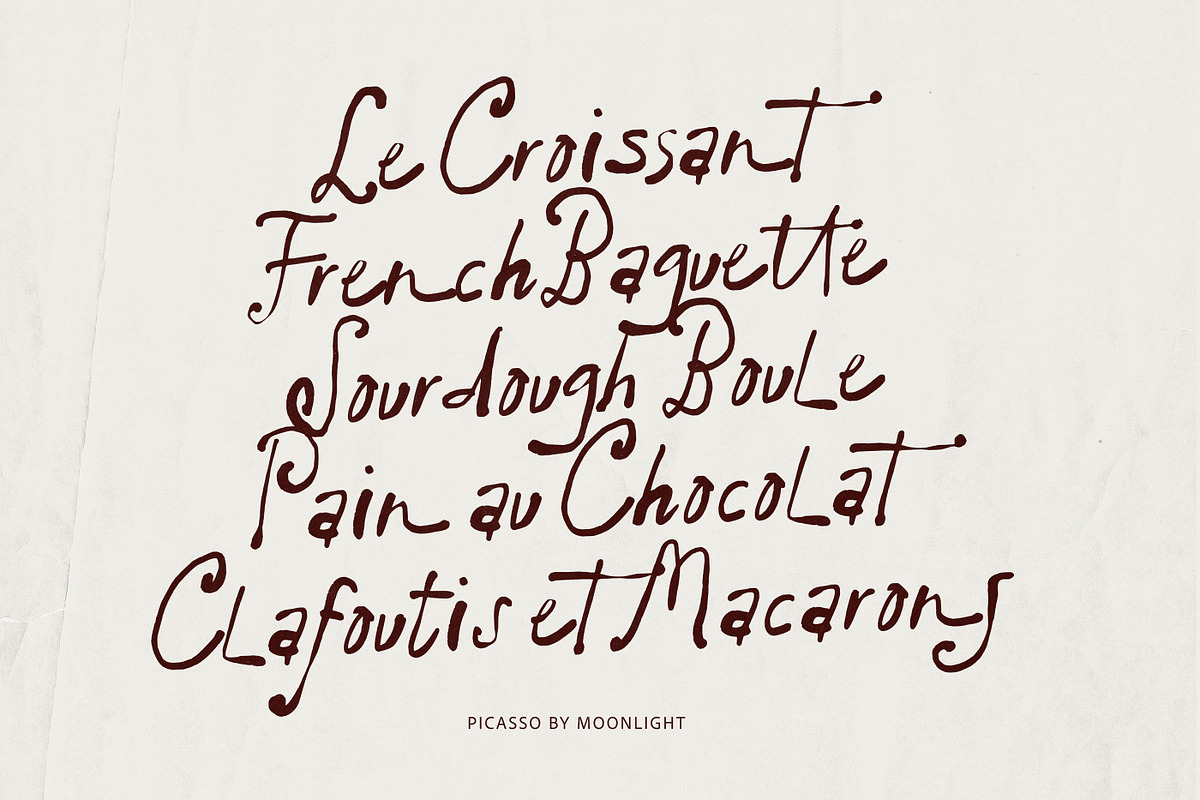 Picasso by Moonlight Font Duo, a Handwritten Font by Nicky Laatz (Photo 2 of 17)